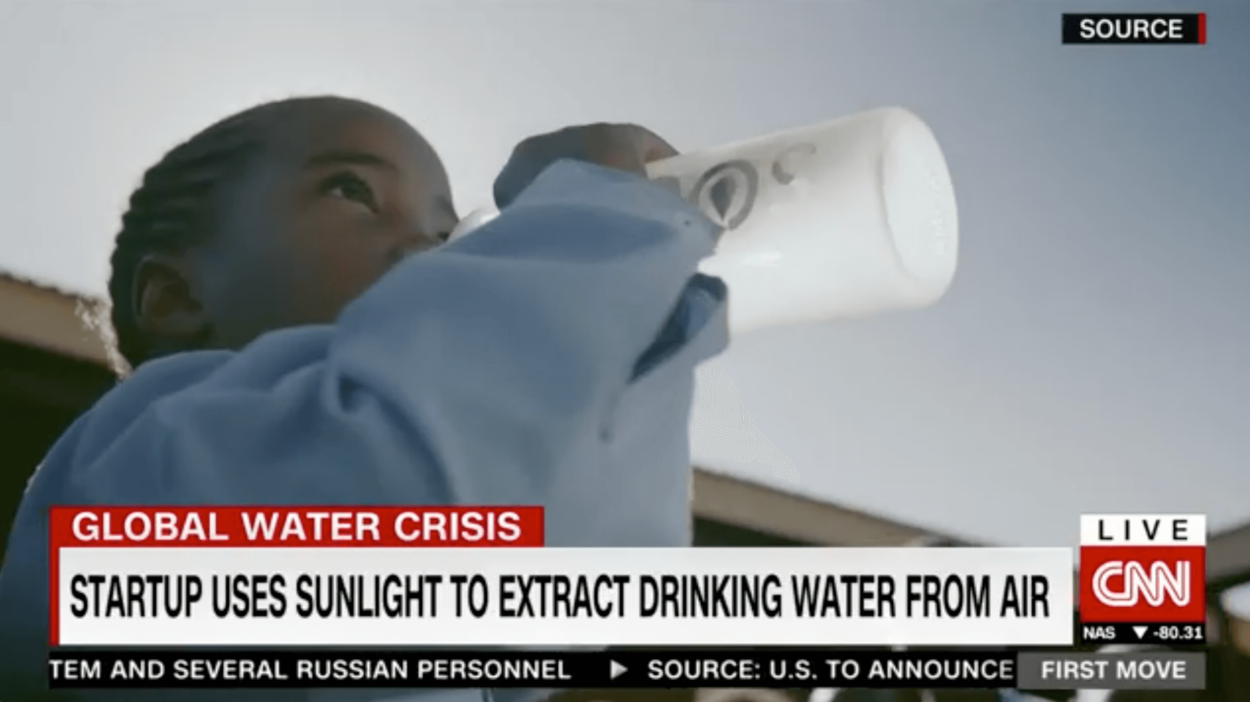 Startup uses sunlight to extract drinking water from air